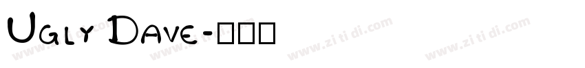 Ugly Dave字体转换
